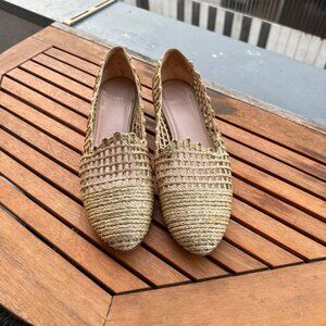 Stuart Weitzman Woven Slip-On Loafers Size 9M